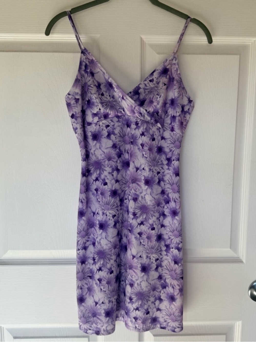 Vintage Y2K Purple Floral Fairy Mini Slip Dress Spaghetti Strap NWT Juniors